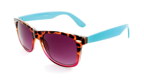 Blue Leopard Sunglasses