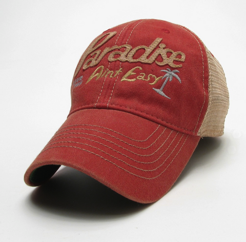 Paradise Script Scarlet Gray