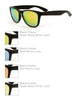 Unisex Black Shades with Green n Yellow Mirrors