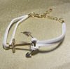 Anchor Bracelet - White